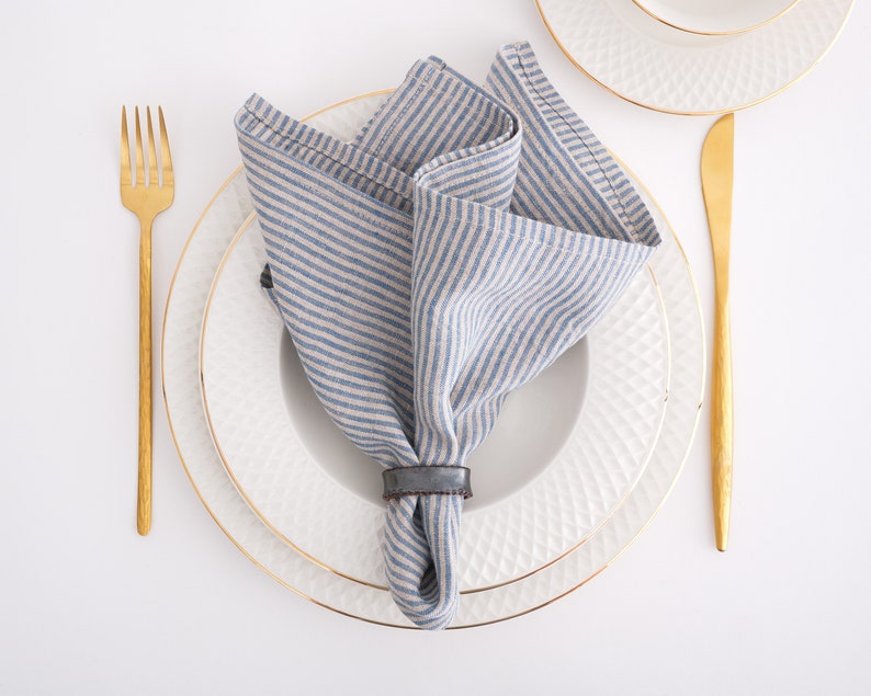 Linen napkins. Washed linen napkins. Soft linen napkins for your kitchen and table linens. image 1