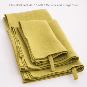 Soft face towels, high absorbent guest towels, drying set of towels, stone washed soft washcloth 28. Lime