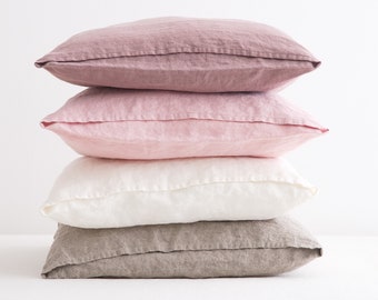 Linen Pillow Cover, Linen Pillowcase, Linen Cushion Cover, Linen Throw Pillow, Linen Bed Pillow