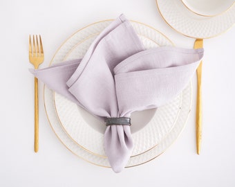 Serviettes en lin. Serviettes en lin lavé. Serviettes en lin doux pour votre linge de cuisine et de table.