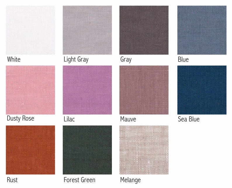 Linen Sheet Set, Fitted Sheet, Flat Sheet, 2 Pillowcases, Linen Sheet Set of 4 pieces, Linen Bedding, Bedroom Linen image 5