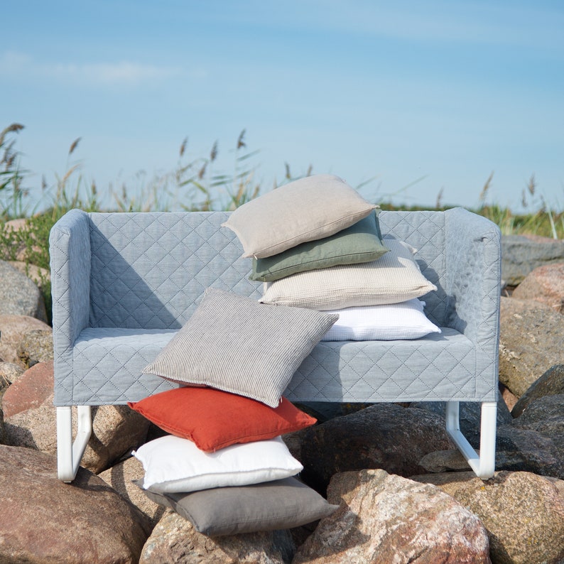 Linen pillow sham, Decorative Pillow Cases, Linen Cushion Covers with zipper, Linen Home Decor, Trow Linen Pillow, Linen Gift image 4