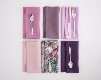 Elegant Violet Linen Napkins: Elevate Your Dining Experience