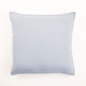 Solid Color Linen Pillow Cover with Zipper Closure Handmade, High-Quality, Decorative and Elegant image 9