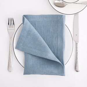 Linen napkins. Linen napkins with perfect mitered corners. Soft linen napkins for your kitchen and table linens.