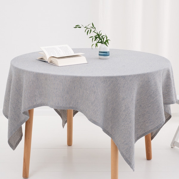 Square Linen Tablecloth | European Linen | Custom Sizes & Colors | Rustic Decor | Dining Table Cover | OEKO-TEX | Handmade | Stylish Design