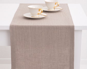 Undyed Natural Linen Table Runner: Timeless Beauty in Simplicity