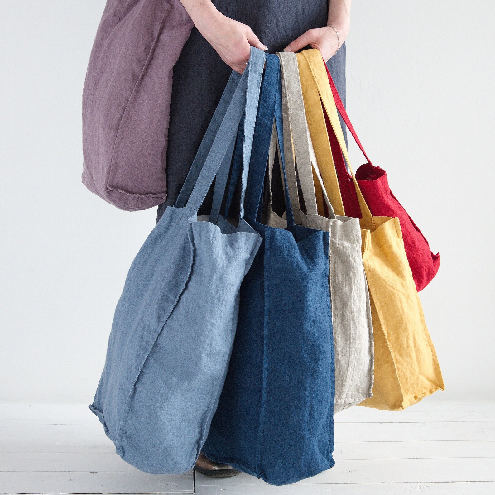 Linen Tote Bag Tote Bag Linen Bag Linen Shopping Bag Linen Etsy