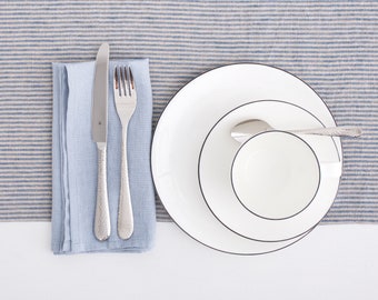 Linen napkins, elegant linen wedding napkins, set of washed linen dinning napkins, soft linen table linens.