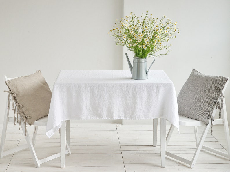 Linen Tablecloth Custom Color Linen Tablecloth Natural Linen Etsy