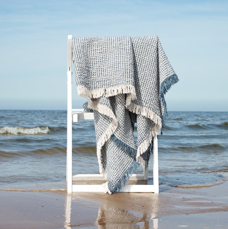 Linen Throw Linen Bed Cover Soft Linen Throw Linen Blanket Waffle Linen Throw Linen Throw Blanket