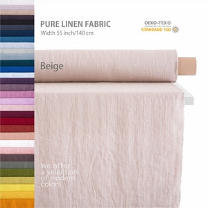 High-quality linen fabric, Soft flax fabric, premium european OEKO-TEX pure linen fabric, linen fabric store
