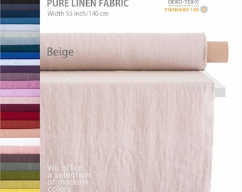 High-quality linen fabric, Soft flax fabric, premium european OEKO-TEX pure linen fabric, linen fabric store