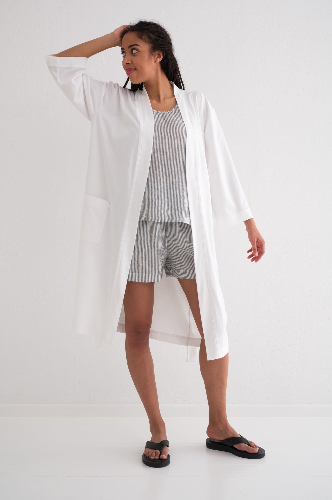 Peignoir jersey clearance femme