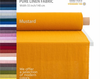 Tela de lino puro cortada a medida, Los mejores textiles de lino, Calidad europea Premium a la venta, Colores naturales, tienda de telas de lino lavado