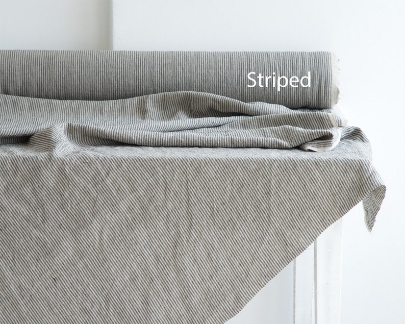 Linen Fabric by the Yard or Meter. Undyed / Gray Linen Fabric Etsy