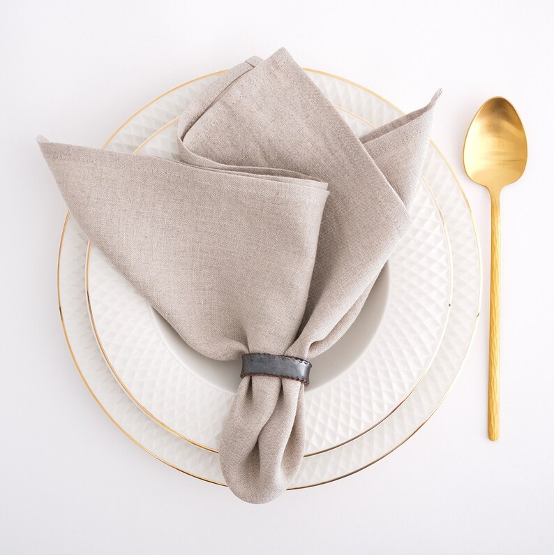 Linen napkins. Washed linen napkins. Soft linen napkins for your kitchen and table linens. image 5