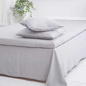Linen Sheet Set, Fitted Sheet, Flat Sheet, 2 Pillowcases, Linen Sheet Set of 4 pieces, Linen Bedding, Bedroom Linen image 1