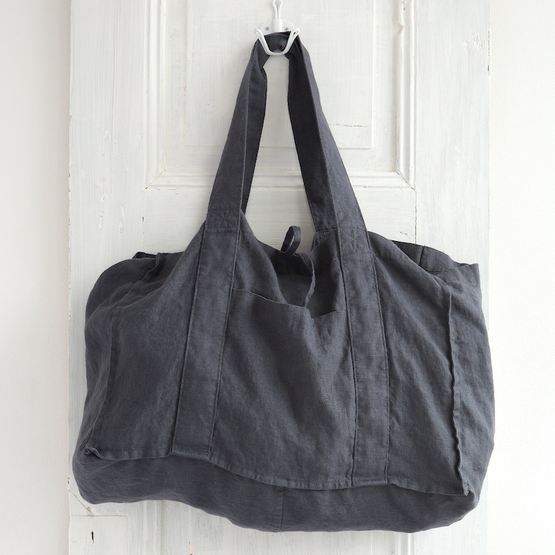 Linen Tote Bag Tote Bag Linen Bag Linen Shopping Bag Linen | Etsy