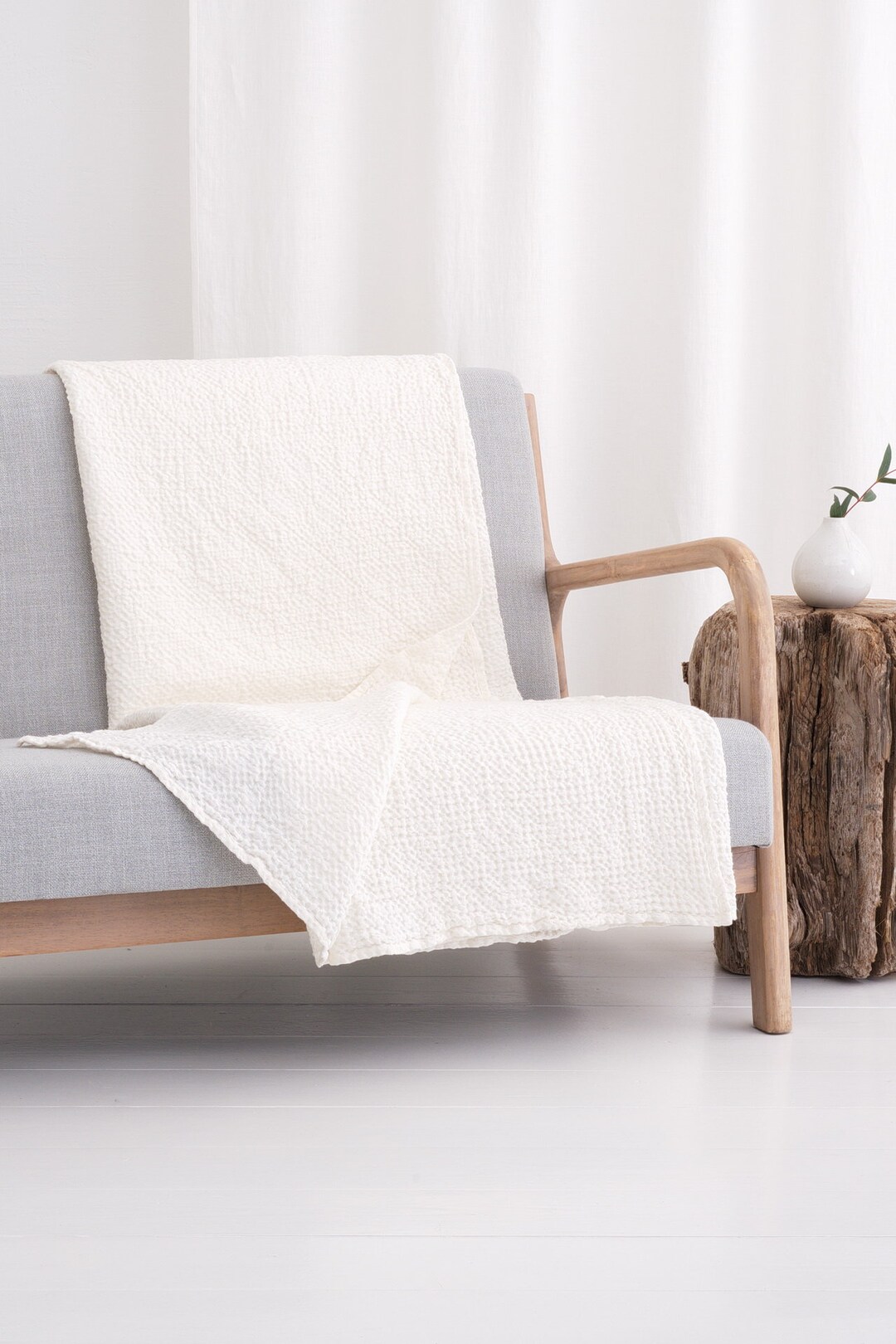 Waffle sofa throws hotsell