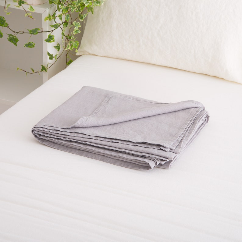 Linen Sheet Set, Fitted Sheet, Flat Sheet, 2 Pillowcases, Linen Sheet Set of 4 pieces, Linen Bedding, Bedroom Linen image 4