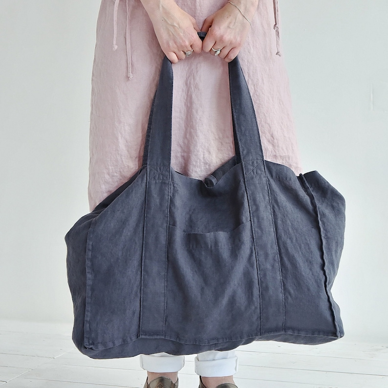 Linen Tote Bag Tote Bag Linen Bag Linen Shopping Bag Linen | Etsy