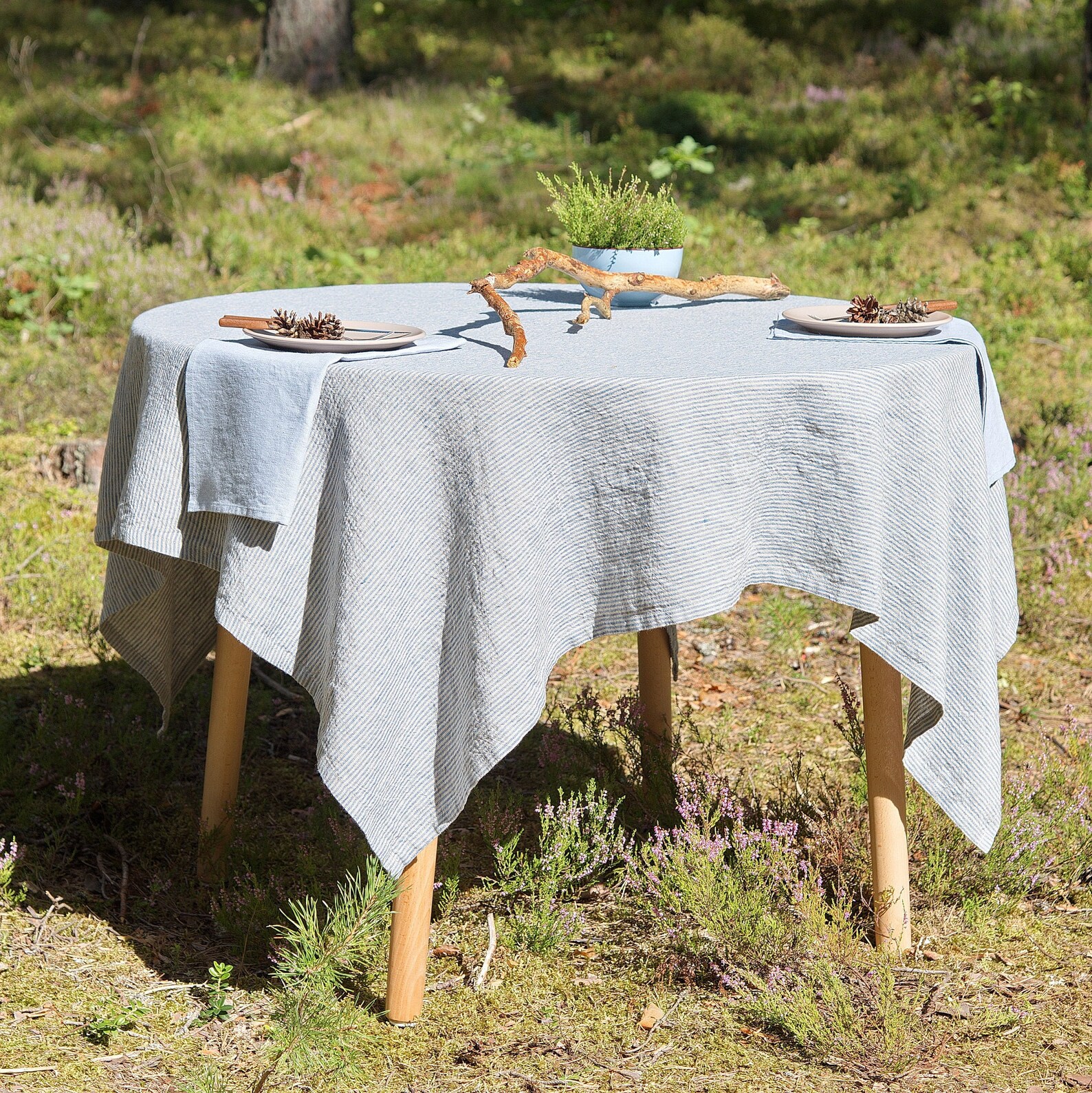 Square Linen Tablecloth Custom Color Linen Tablecloth Rustic Etsy