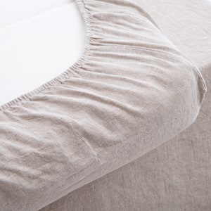 Linen Sheet Set, Fitted Sheet, Flat Sheet, 2 Pillowcases, Linen Sheet Set of 4 pieces, Linen Bedding, Bedroom Linen image 2