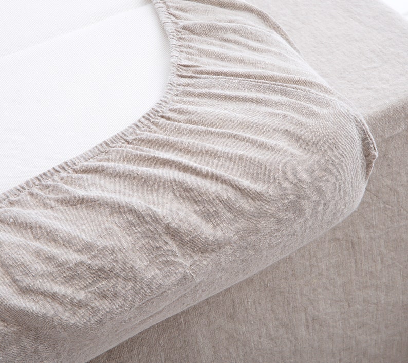 Linen Sheet Set, Fitted Sheet, Flat Sheet, 2 Pillowcases, Linen Sheet Set of 4 pieces, Linen Bedding, Bedroom Linen image 2