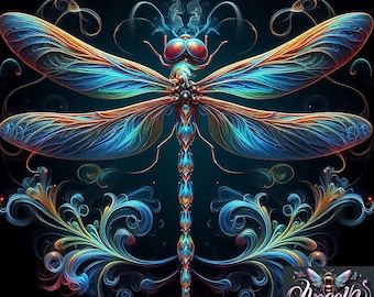 High Resolution Digital Download, Beautiful Dragonfly