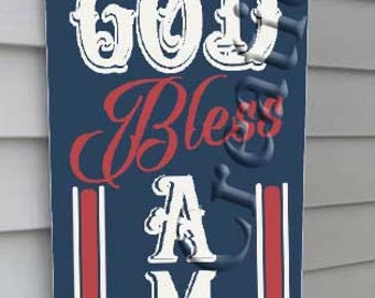 God Bless American Vertical, SVG, PNG, JPEG