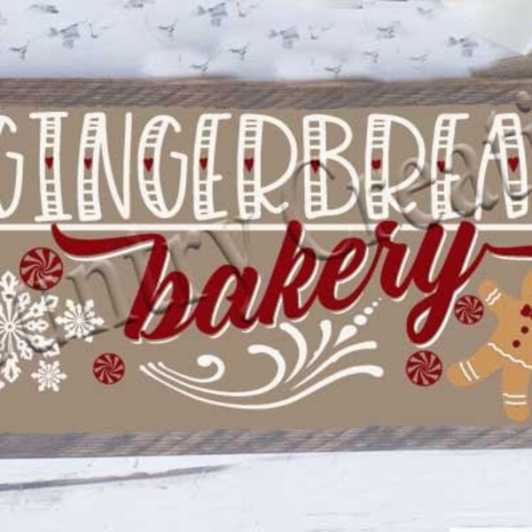 Gingerbread Bakery , Peppermint, Snowflakes, SVG, PNG, JPEG