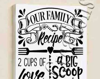 Download Our Family Recipe Etsy