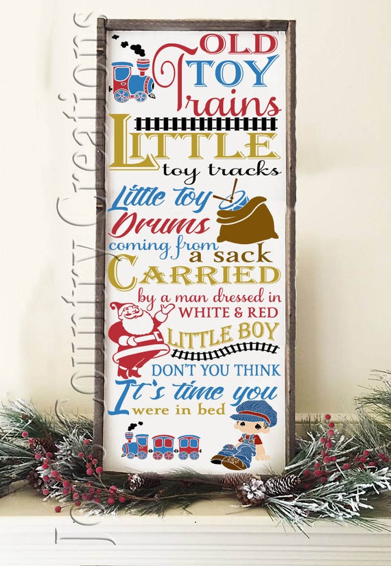Download Old Toy Trains Christmas Song Svg Png Jpeg Etsy