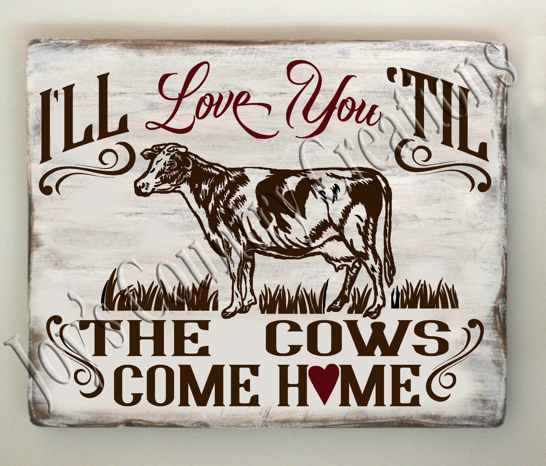 Download I'll Love You 'Til the Cows Come Home SVG PNG JPEG | Etsy
