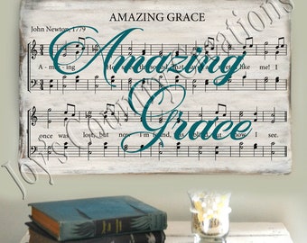 Amazing Grace Music  , SVG, PNG, JPEG