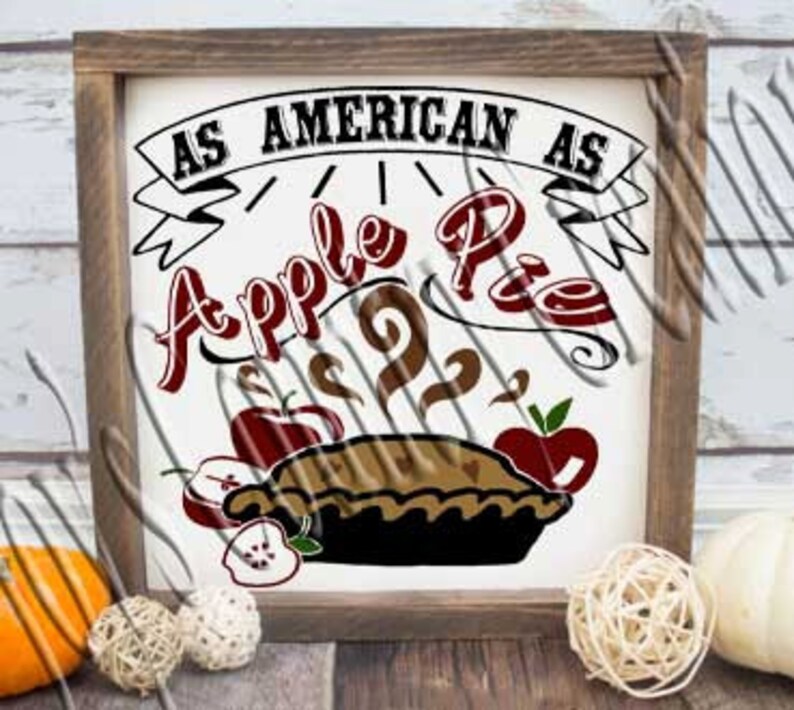 Download As American as Apple Pie SVG PNG JPEG | Etsy