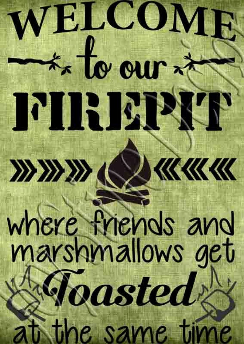 Welcome To Our FirePit SVG