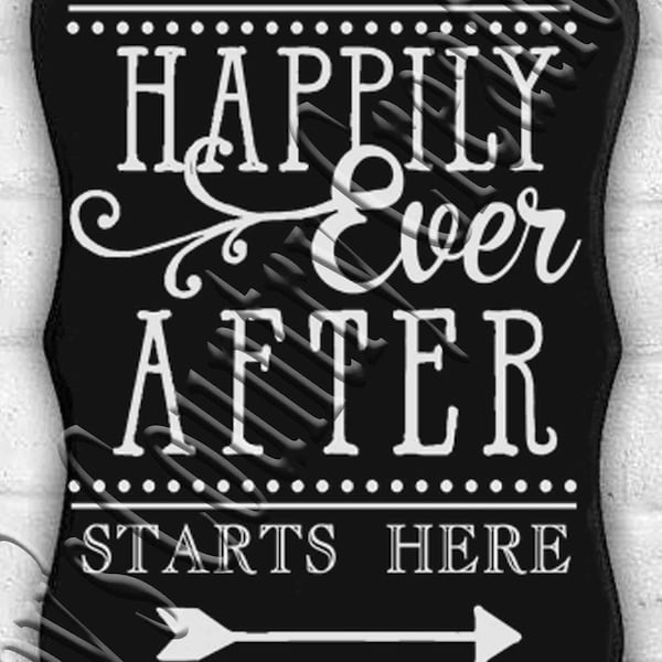 Happily Ever After Start here   SVG, PNG, JPEG