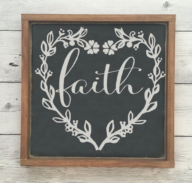 Download Faith floral heart SVG PNG JPEG | Etsy