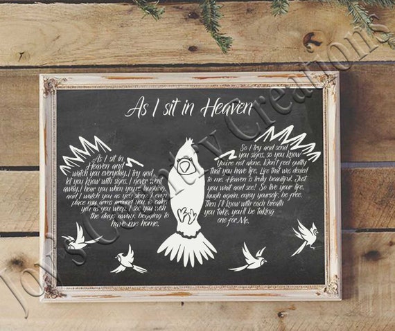 Heaven Poem Sympathy Cardinal When A Cardinal Appears Etsy