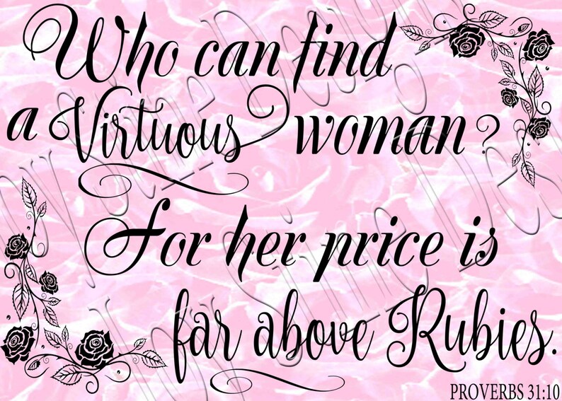 Download Who can find a Virtuous Woman SVGPNGJPEG | Etsy