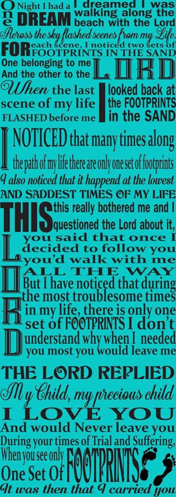 Footprints In The Sand 4 Svg Bundle Etsy