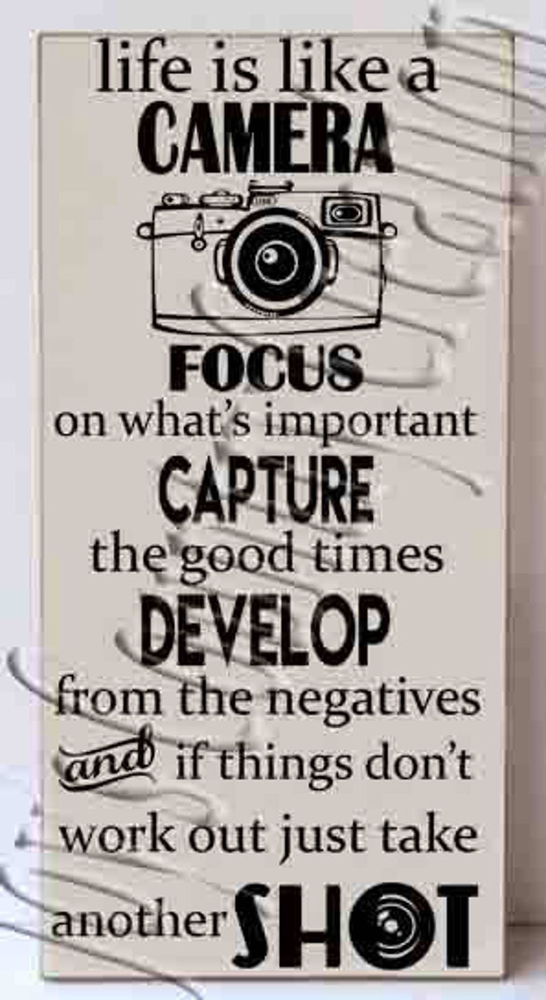 Life is like a Camera SVG PNG JPEG Etsy