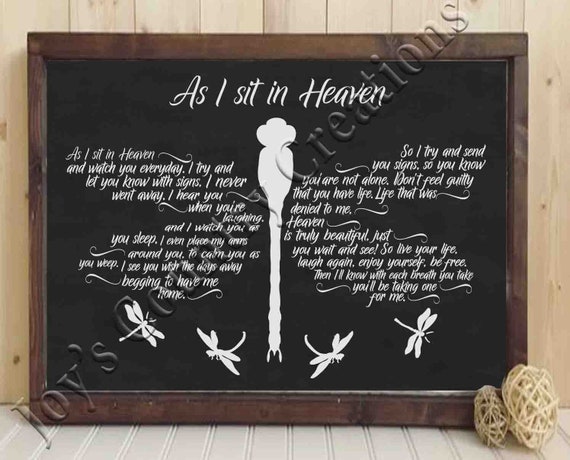 Heaven Poem Sympathy Loved Ones Sympathy Svg Sympathy Etsy