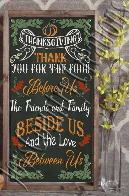 Thanksgiving Thank you for the food SVG PNG JPEG | Etsy
