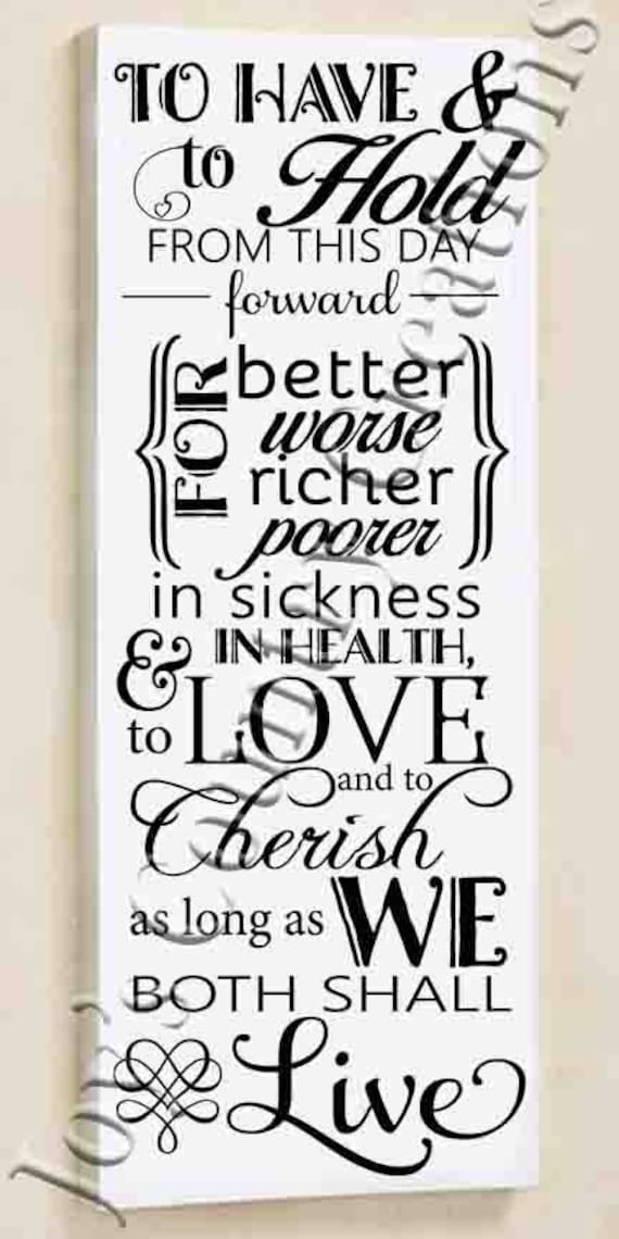 Download To Have And To Hold Wedding Vows Svg Png Jpeg Etsy