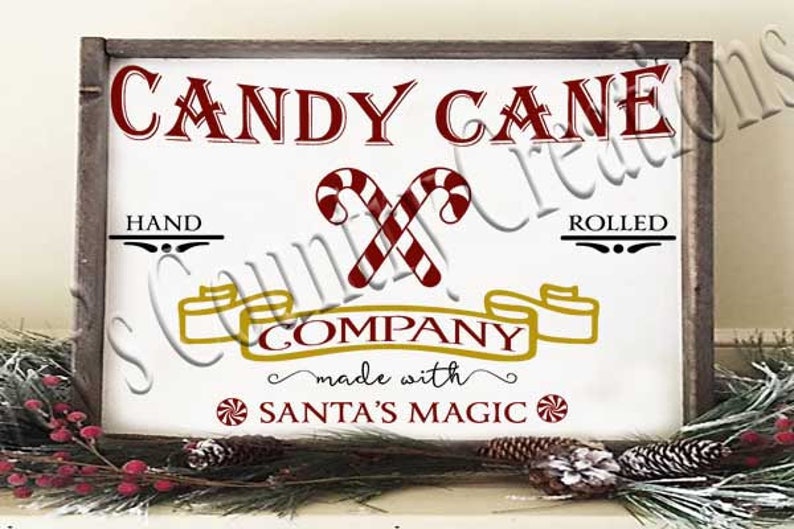 Candy Cane Company SVG PNG JPEG Etsy