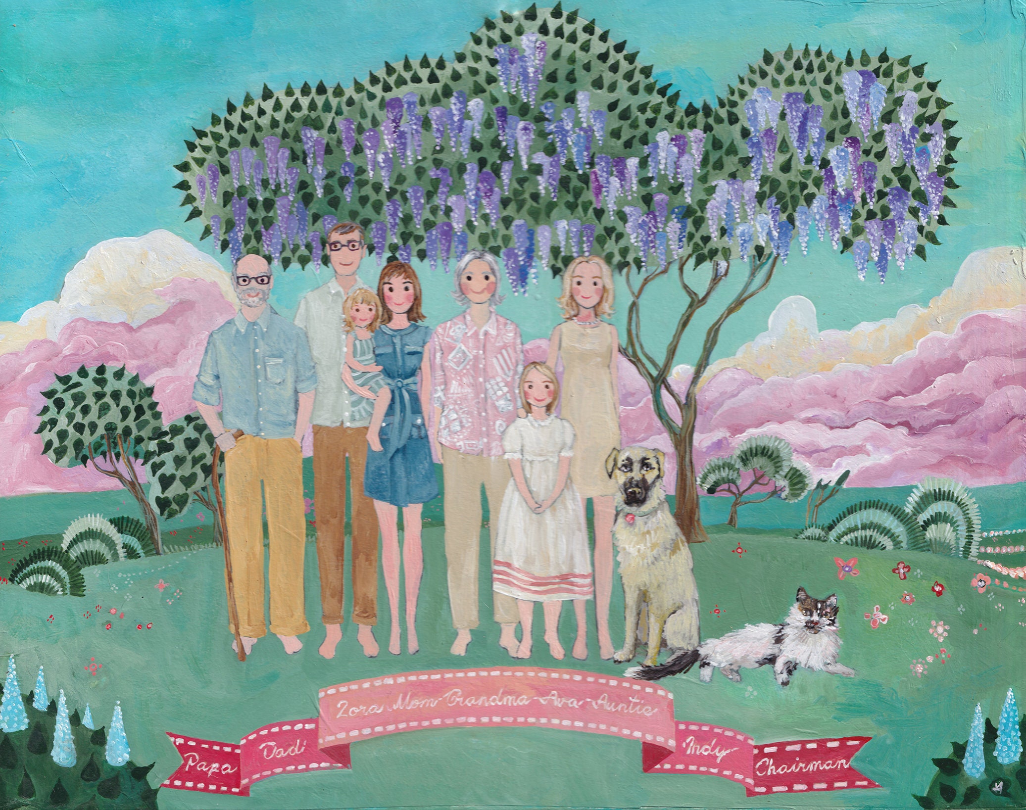 Custom Family Portrait Painting