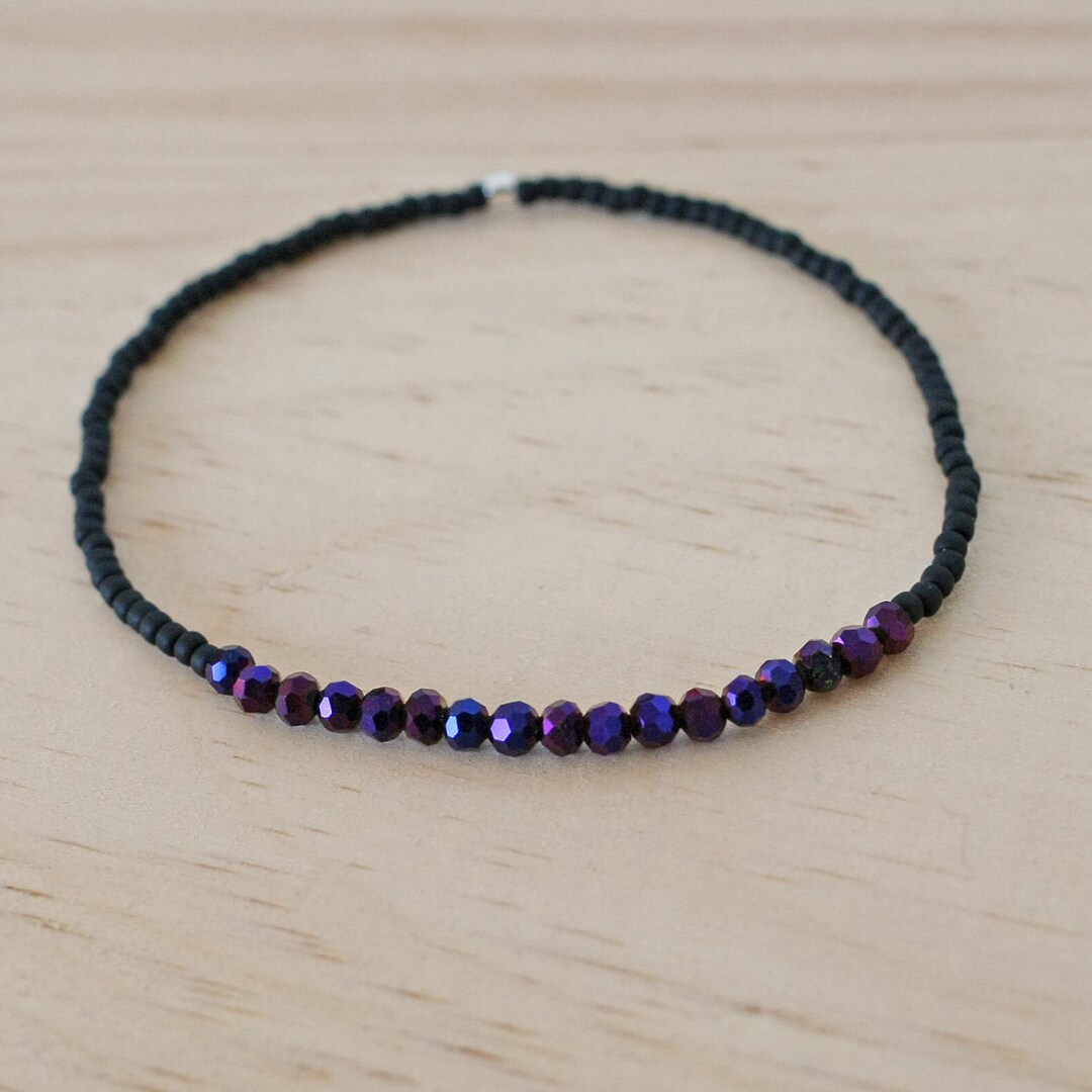 Bead Bracelet Small Bead Bracelet Sparkly Bead Bracelet Etsy